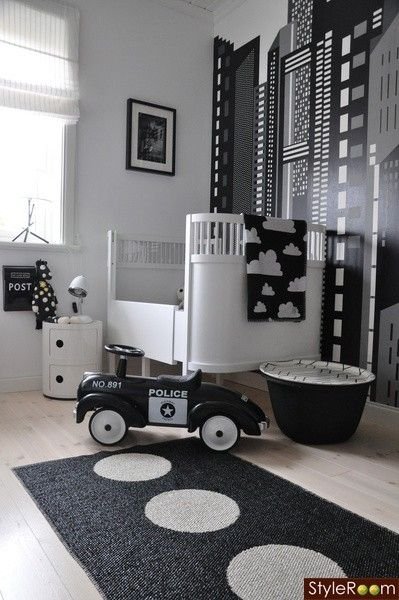 Quarto infantil preto e branco - Just Real Moms
